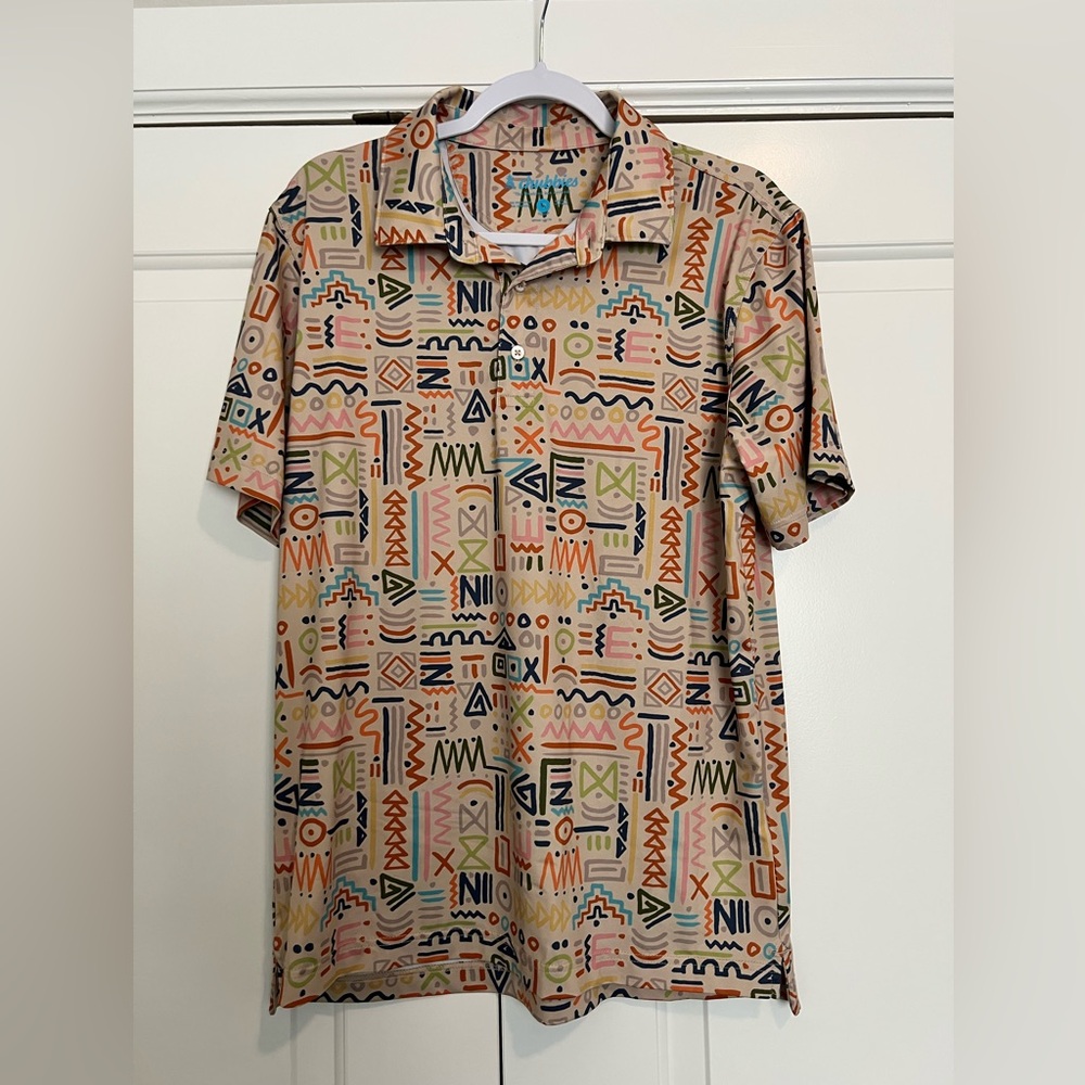 Chubbies Multicolor Geometric Polo Shirt